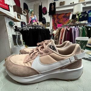 Nike Waffle Debut in Pink Oxford  Sneakers